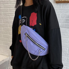 Women Waist Bag Adjustable Wide Belt Canvas Fanny Pack Ladies Travel Money Phone