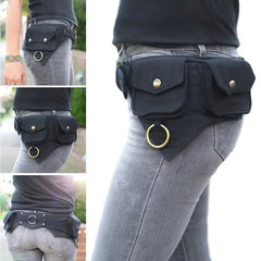 Women Waist Bag for Outdoor Sporting Money Street Hip-Hop Traveling