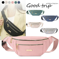 Women Zipper Waist Bag Fanny Pack Chest Crossbody Bag