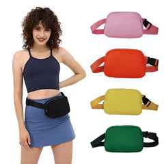 Zipper Waist Bag for Women Outdoor Sports Crossbody Bag