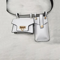 Leather Waist Belt Bag Crossbody Chest Bags Girl Fanny Pack Small Phone Pack