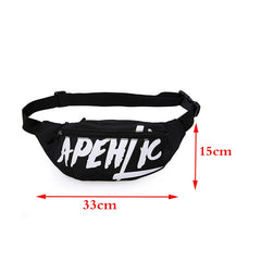 Canvas Waist Bag Unisex Chest pack High Capacity Fanny pack Kidney Female Wallet