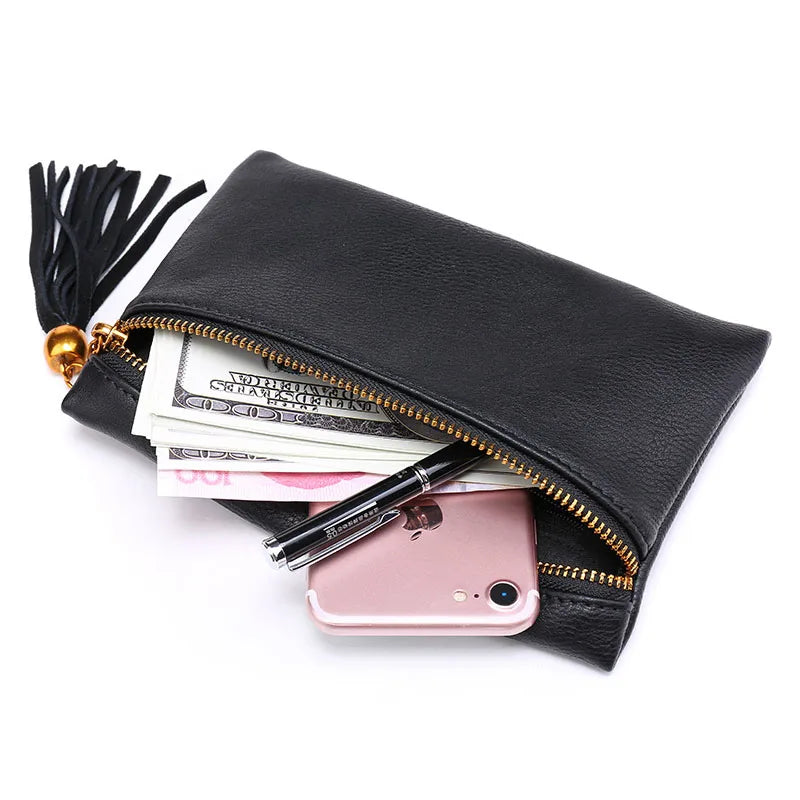 Women Waist Bag Tassel Fanny Pack Belt Small Cell Phone Purse