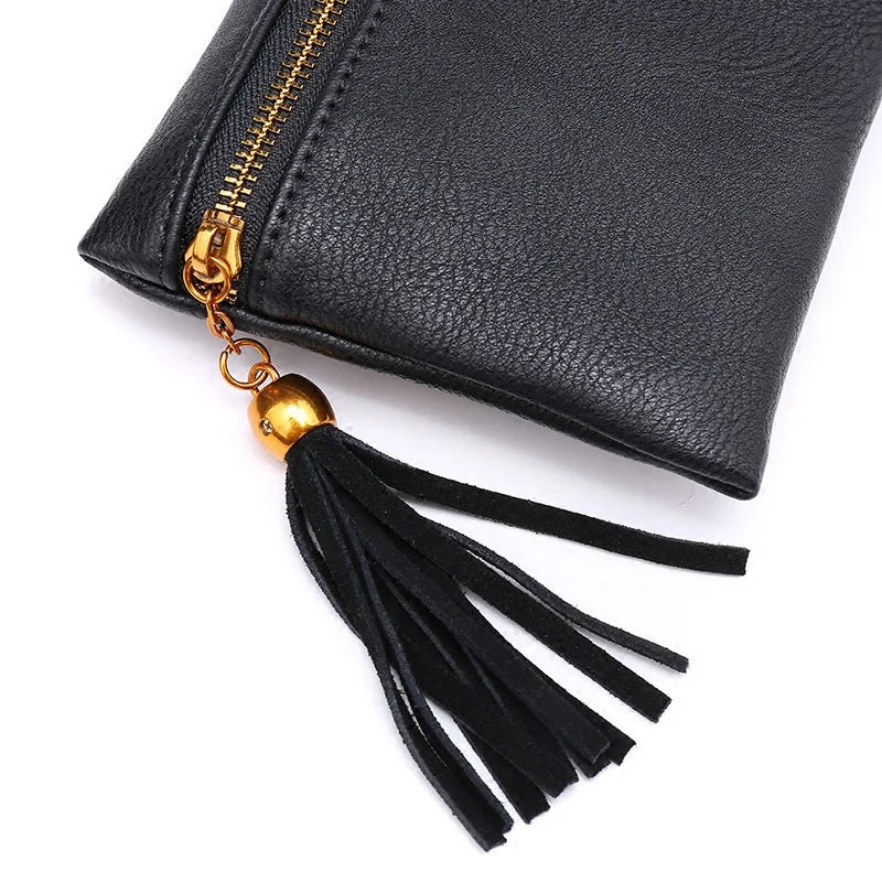 Women Waist Bag Tassel Fanny Pack Belt Small Cell Phone Purse