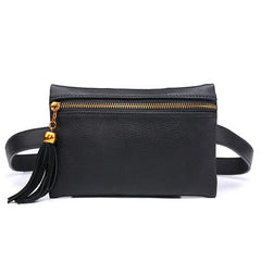 Women Waist Bag Tassel Fanny Pack Belt Small Cell Phone Purse