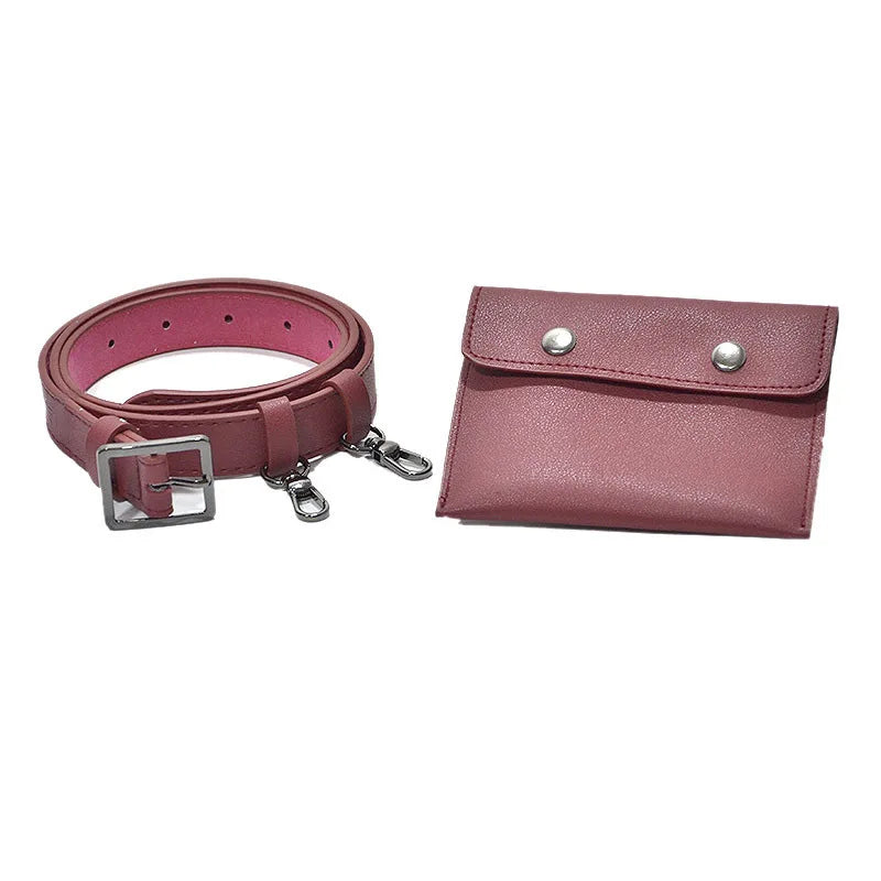 Women Waist Pack Female Leather Belt Bags For Women's Dress Phone Pouch High