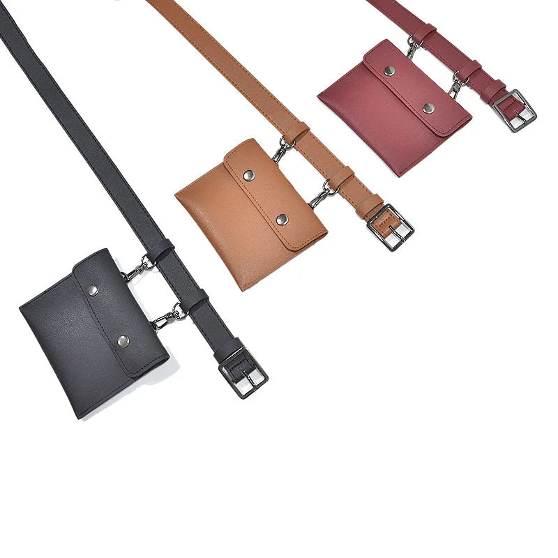 Women Waist Pack Female Leather Belt Bags For Women's Dress Phone Pouch High