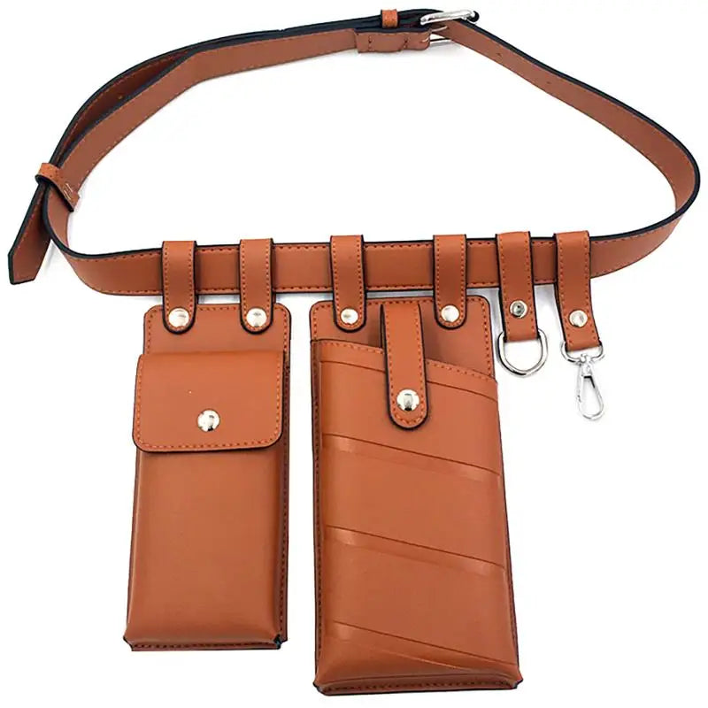 Women Waist Pack Leather Fanny Pack Belt Bag Crossbody Casual Chest Pack