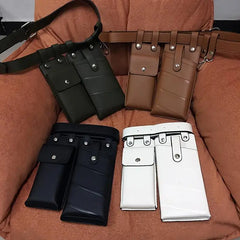 Women Waist Pack Leather Fanny Pack Belt Bag Crossbody Casual Chest Pack