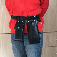 Women Waist Pack Leather Fanny Pack Belt Bag Crossbody Casual Chest Pack