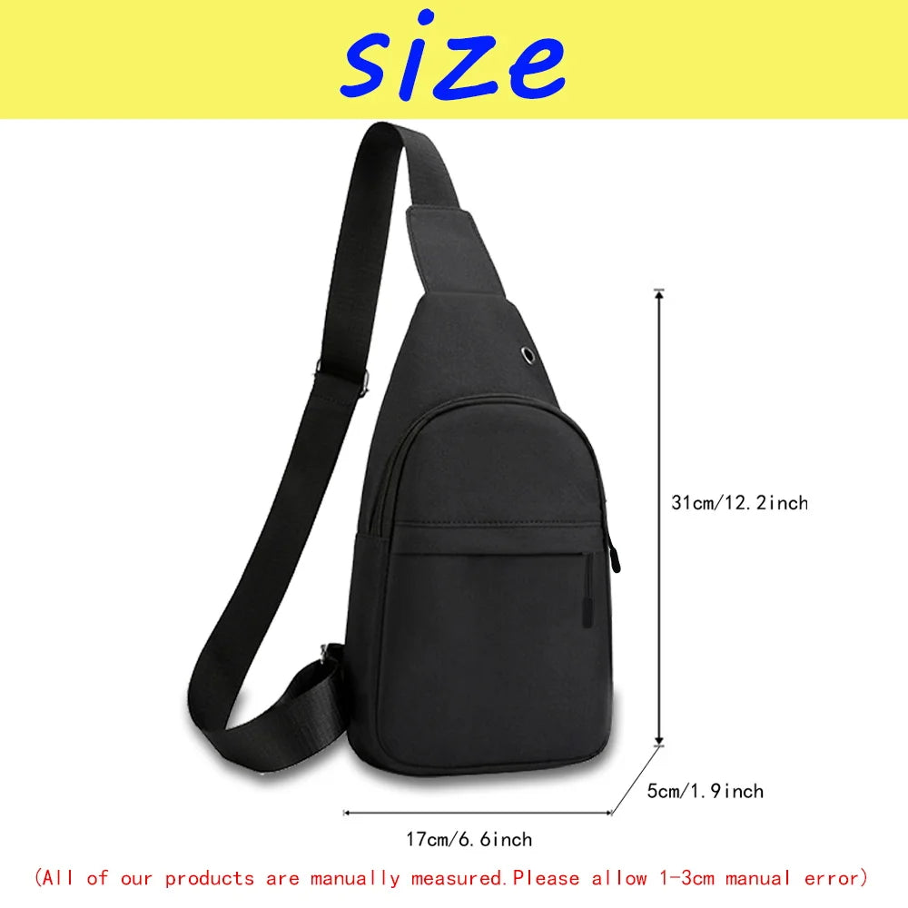 Canvas Bear Print Waist Pack Sling Bag Crossbody