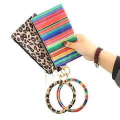 Women's Printed Zip Clutch Wallet Phone Bag