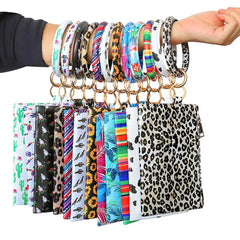 Women's Printed Zip Clutch Wallet Phone Bag