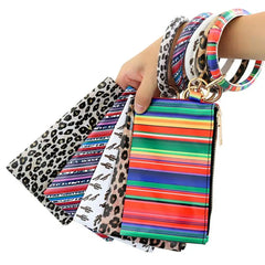Women's Printed Zip Clutch Wallet Phone Bag