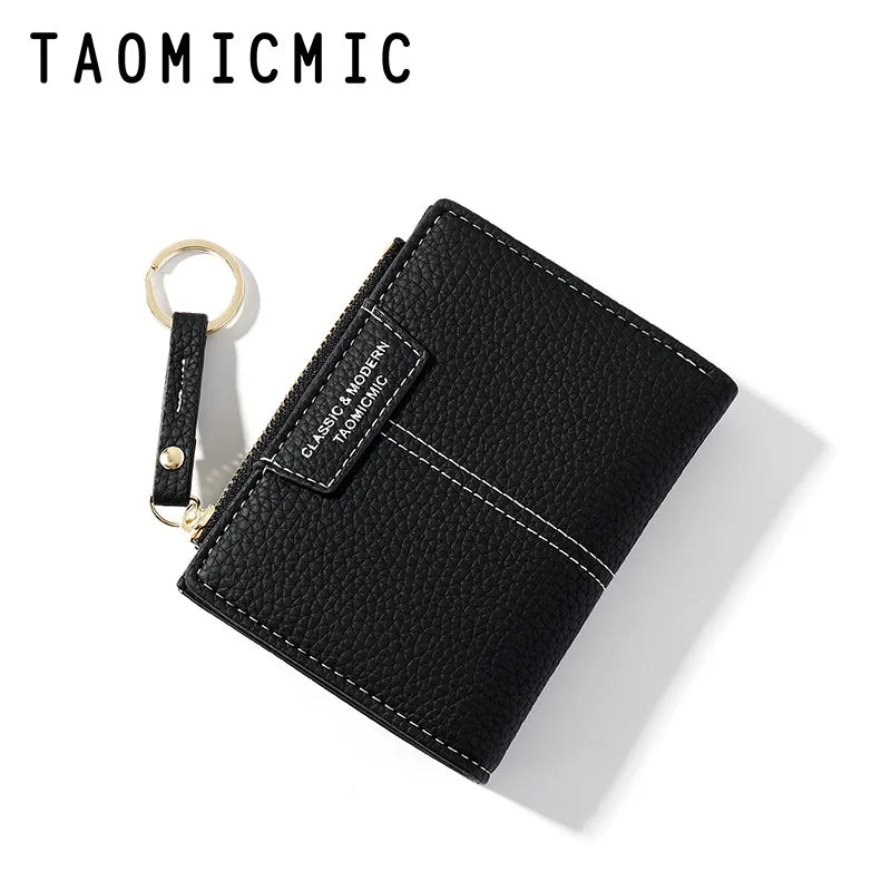Small PU Leather Women Wallet Zipper Purses Female Clutch