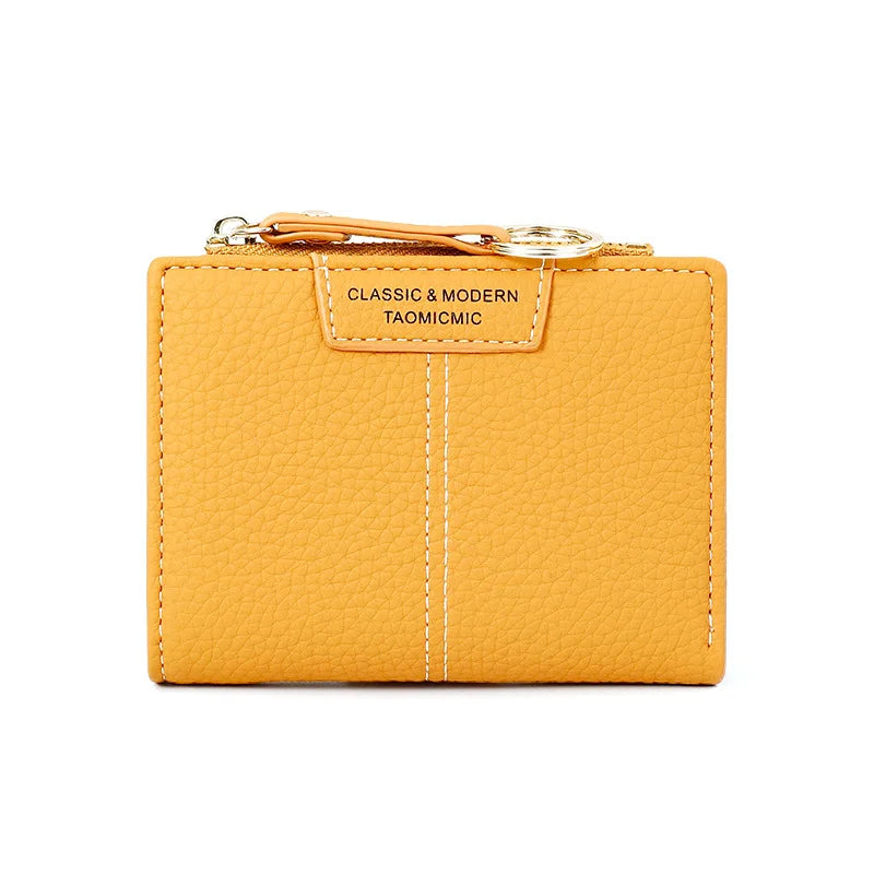 Small PU Leather Women Wallet Zipper Purses Female Clutch