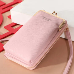 Women Wallet Small Shoulder Bag Multi-Function Letter Phone Money Wallets Clutch