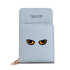 Women Wallets Card Pack Touch Screen Mobile Phone Bag Chest Print Storage Purse