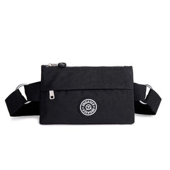 Waterproof Nylon Chest Waist Pack Belly Purse Waist Bag Zipper Pocket