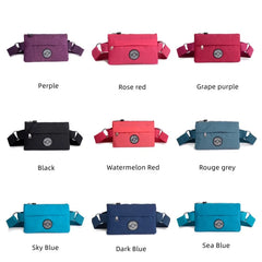 Waterproof Nylon Chest Waist Pack Belly Purse Waist Bag Zipper Pocket