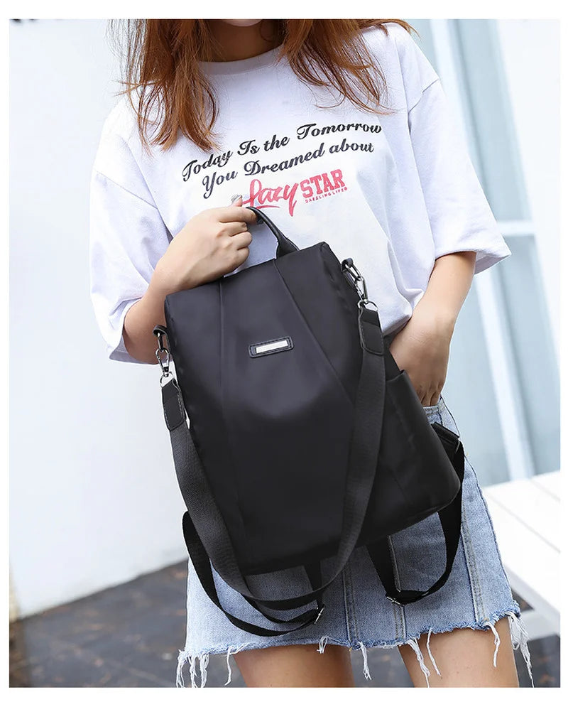 Women Waterproof Travel Backpack Anti-Theft Shoulder Bag Schoolbag