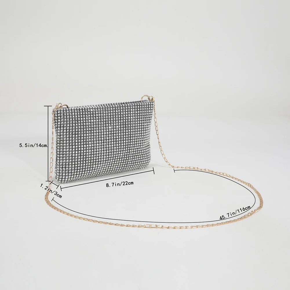 Women Wedding Party Clutch Shoulder Bags Chain Crossbody Handb