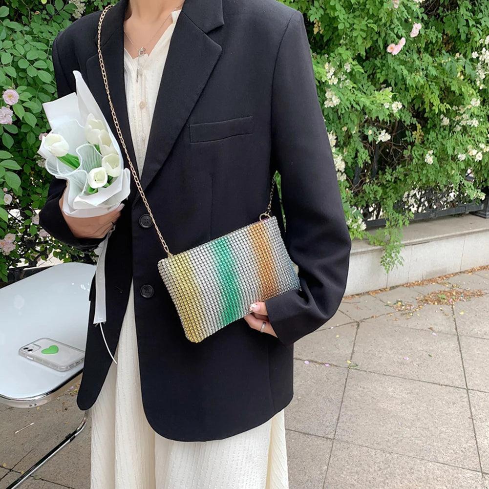 Women Wedding Party Clutch Shoulder Bags Chain Crossbody Handb