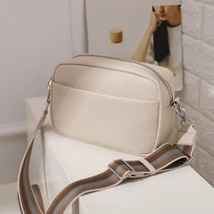Solid Classic Wide Strap Crossbody Bag for Women