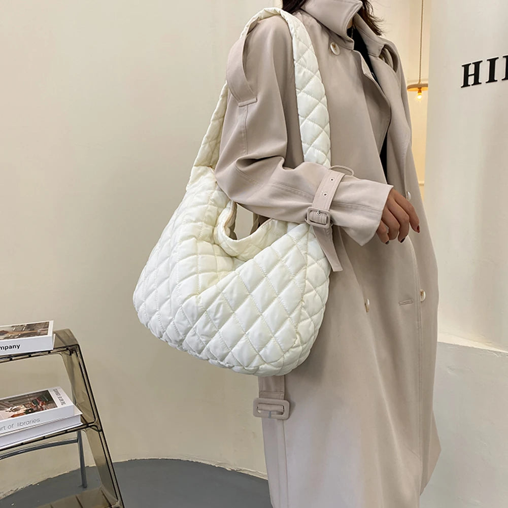 Women Winter Handbag Purses Space Pad Cotton Crossbody Bag