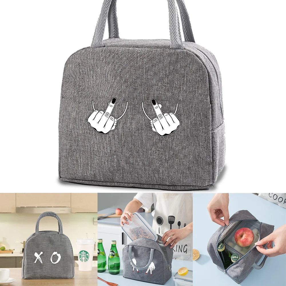 Insulated Thermal Bag Handbag Kids Lunch Box Cooler Organizer Picnic Chest