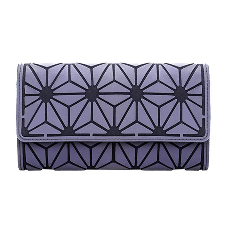 Luxur Luminous Geometric Diamond Wallet 20X10.5X2.5