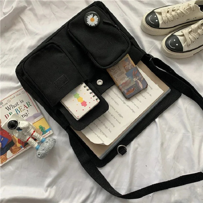 Vintage Harajuku Y2k Schoolbag Women Shoulder Bag
