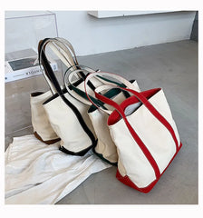 Women's Canvas Tote Bag Large Capacity Shoulder Bag