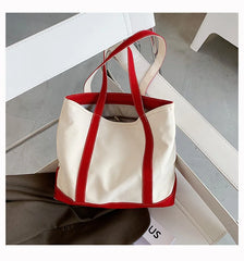 Women's Canvas Tote Bag Large Capacity Shoulder Bag