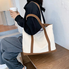 Women's Canvas Tote Bag Large Capacity Shoulder Bag