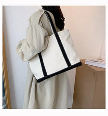 Women's Canvas Tote Bag Large Capacity Shoulder Bag