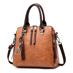 Retro Handbag Fox Pendant Crossbody Bag