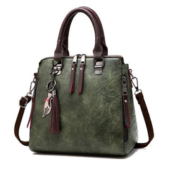 Retro Handbag Fox Pendant Crossbody Bag