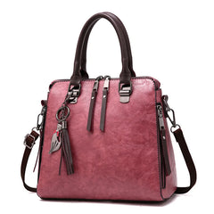 Retro Handbag Fox Pendant Crossbody Bag