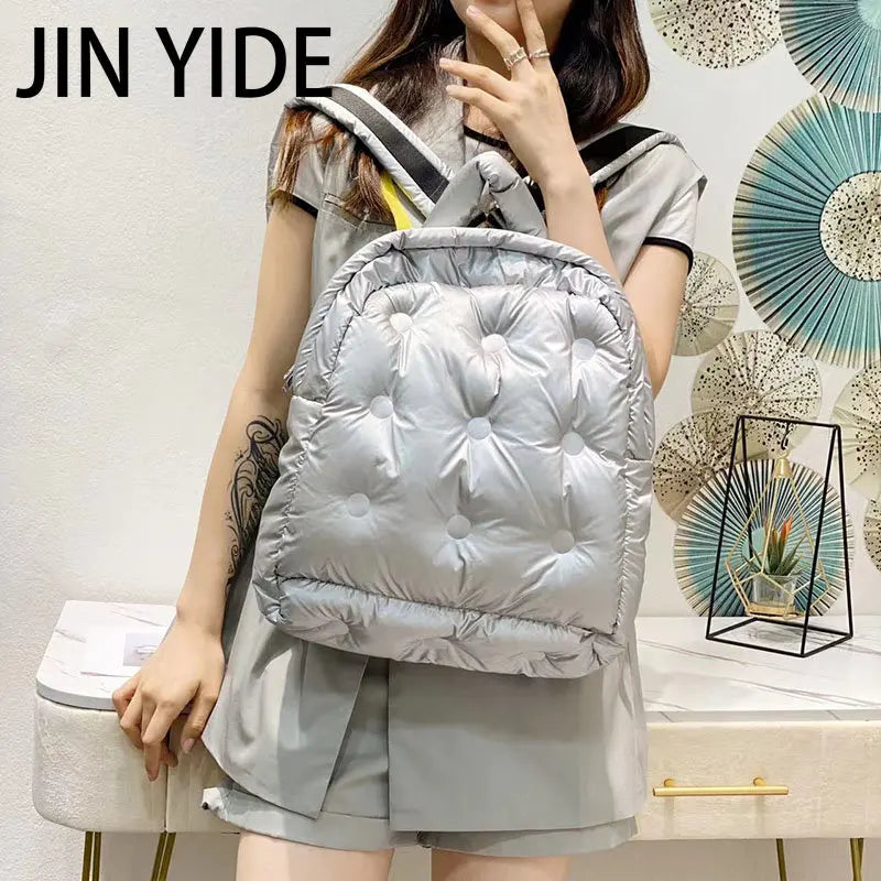 Winter Space Pad Cotton Feather Down Backpack