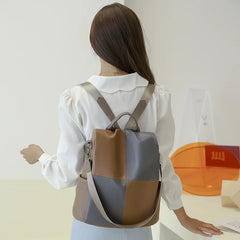 Women's Large Capacity Leather Backpack