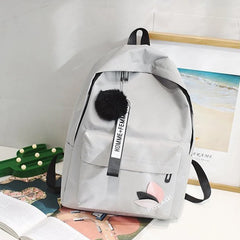 Women's Nylon Travel Shoulder Bag School Backpack