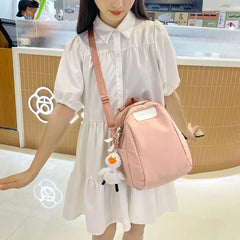 Women's Small Mini Canvas Backpack for Teen Girls