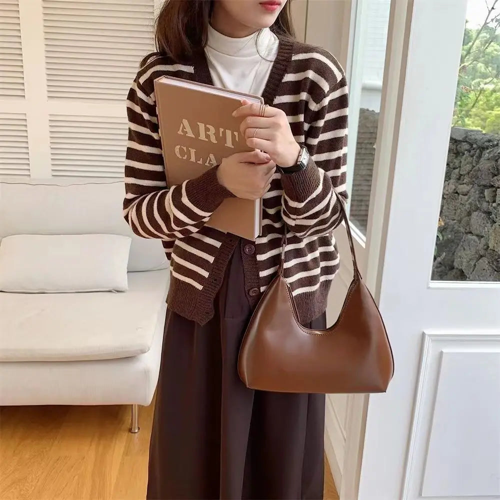 Women's Small Shoulder Bag PU Leather Casual Handbag