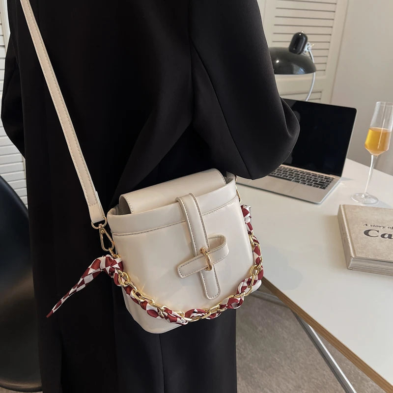 Women's PU Leather Shoulder Bag Crossbody Solid