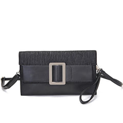 Women's PU Leather Shoulder Messenger Bag Clutch Chain
