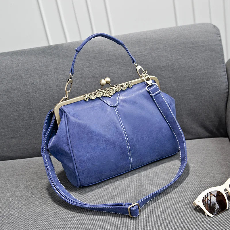 PU Leather Women's Shoulder Bag Hand Ladle Diagonal Frosted Stray Bag