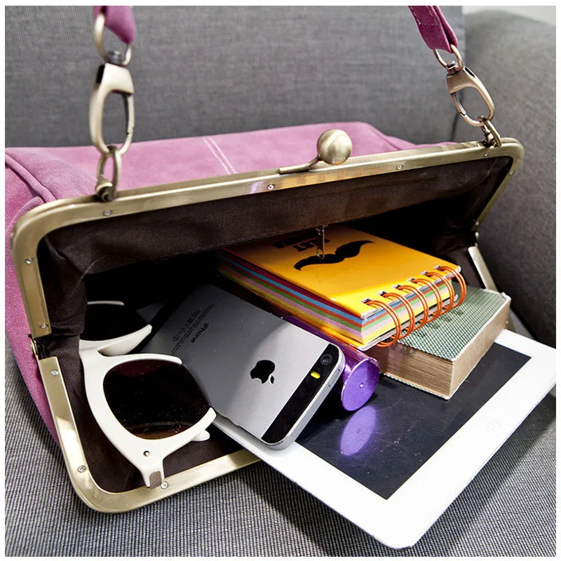 PU Leather Women's Shoulder Bag Hand Ladle Diagonal Frosted Stray Bag