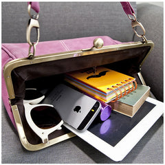 PU Leather Women's Shoulder Bag Hand Ladle Diagonal Frosted Stray Bag