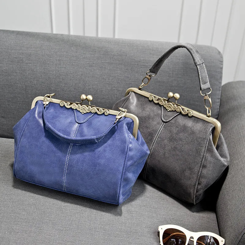 PU Leather Women's Shoulder Bag Hand Ladle Diagonal Frosted Stray Bag